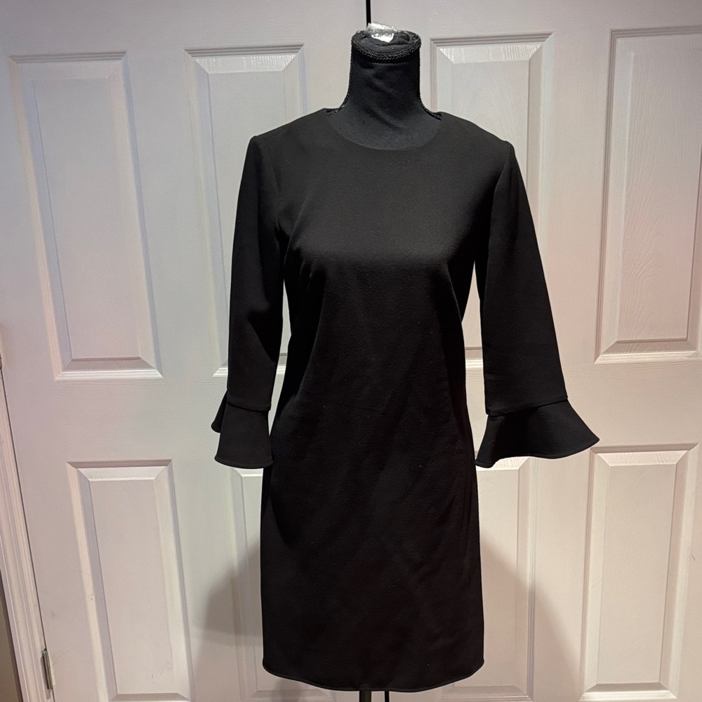Ann Taylor Chic Black Long Sleeve Dress